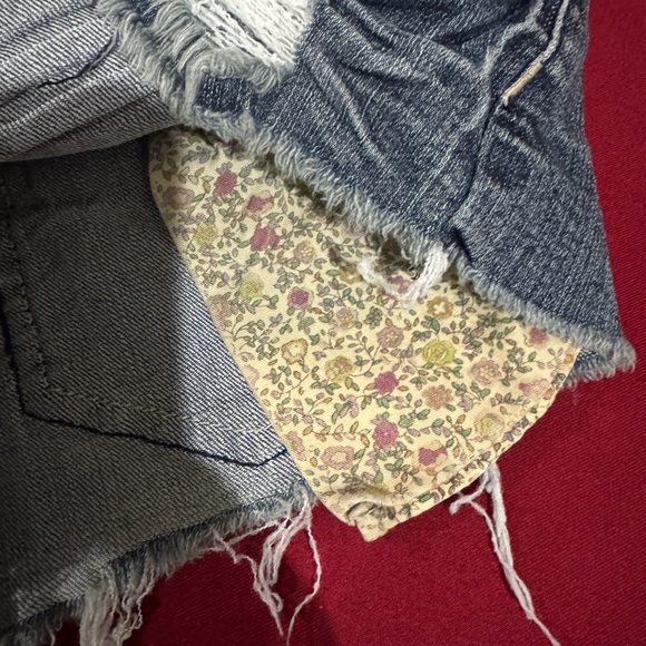 Rue21 Women's Distressed Jean Shorts - Dark Blue - Picture 4 of 4